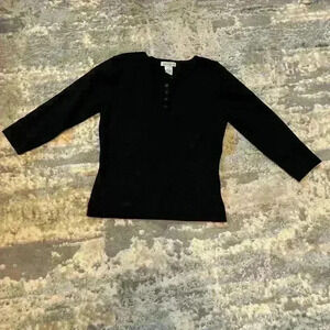 Black Urchin Top in Silk Blend